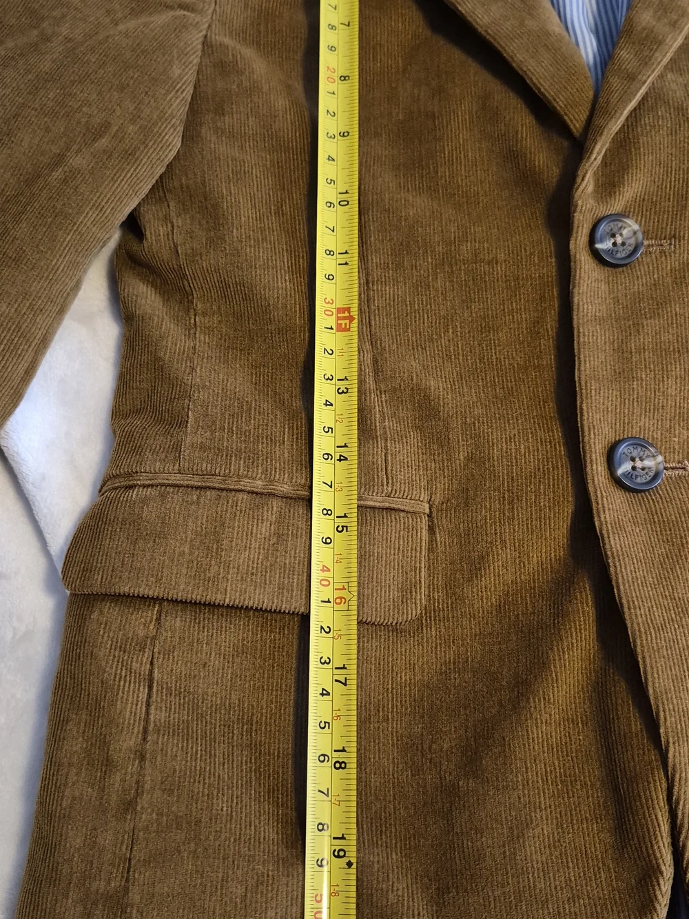 Tommy Hilfiger Brown Corduroy Kids Blazer